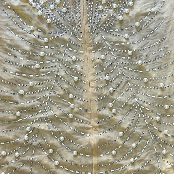 NWOT Rhinestone Mini Dress Mesh See Through Zip Up Sleeveless Backless Dress - Picture 10 of 14